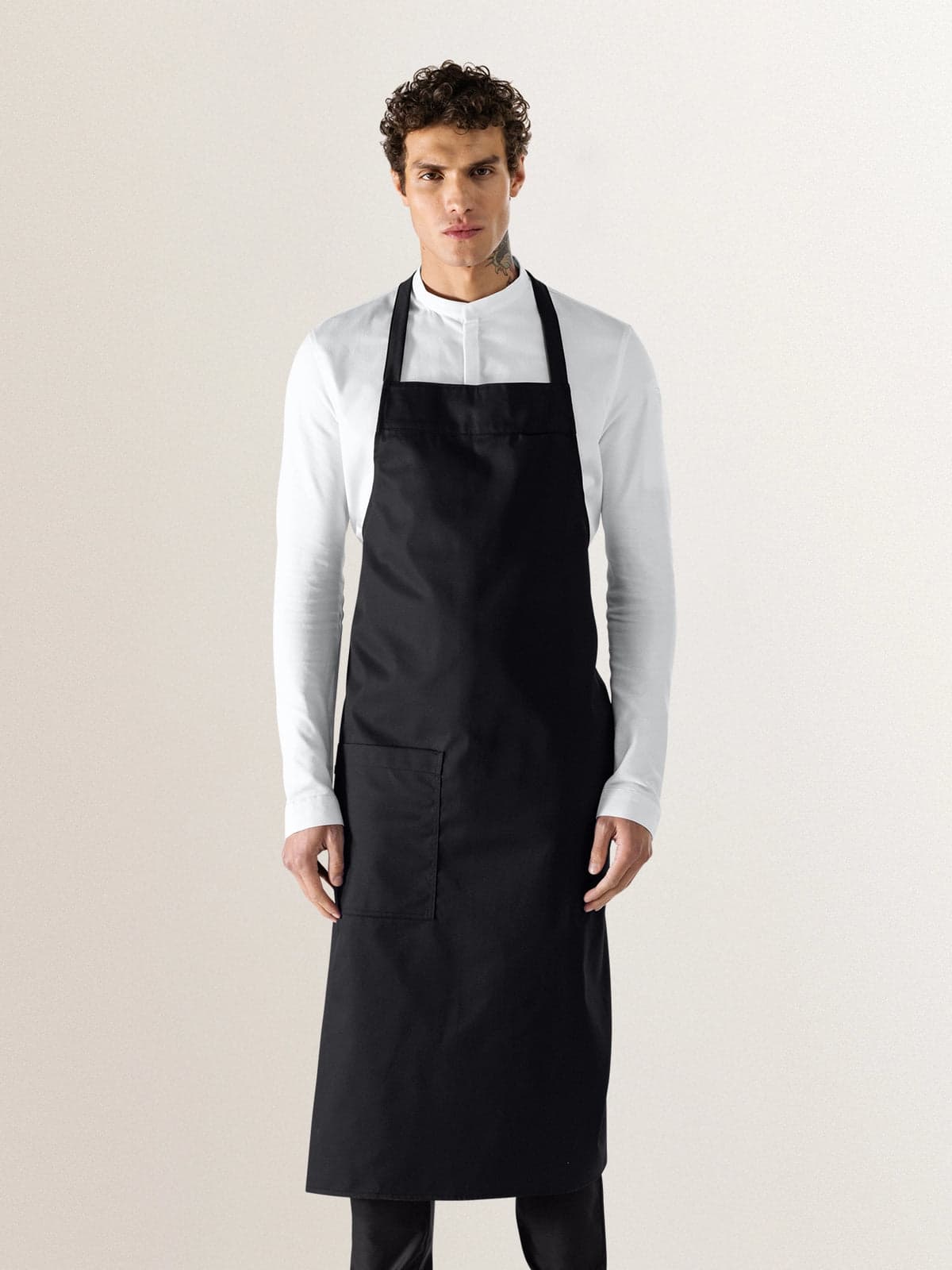 Peter Bib Apron — Black