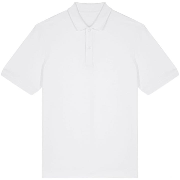 Unisex Polo T-shirt Pamuklu — Beyaz