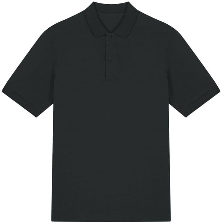 Unisex Polo T-shirt Pamuklu — Siyah