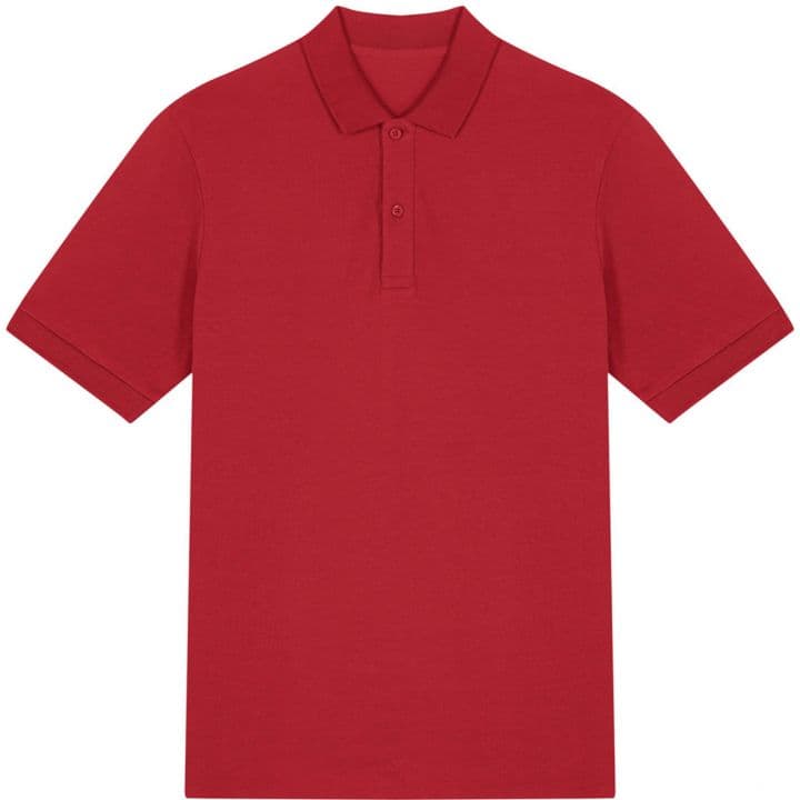 Unisex Polo T-shirt Pamuklu — Kırmızı