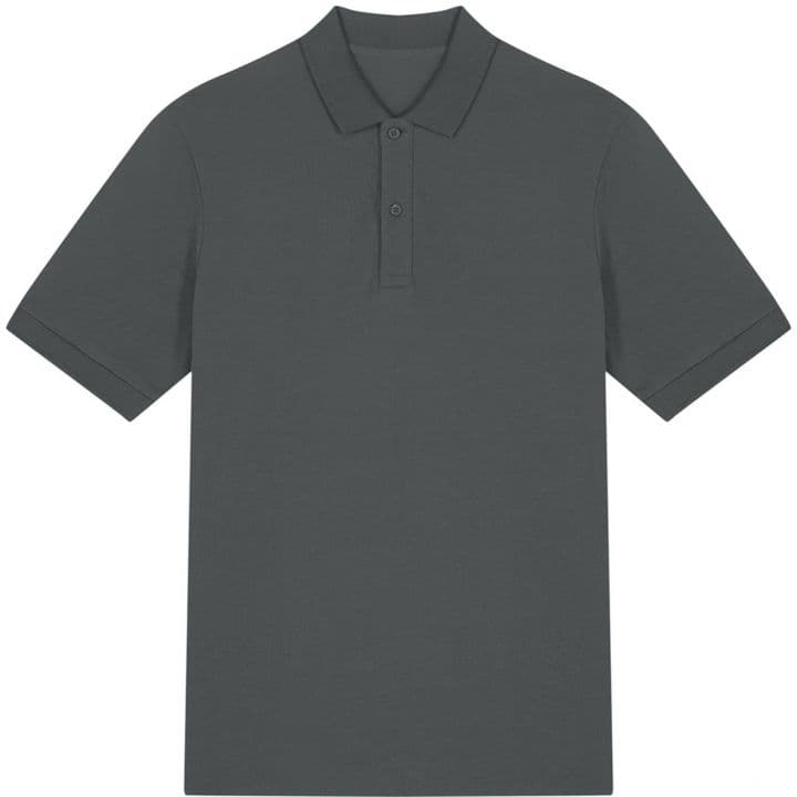 Unisex Polo T-shirt Pamuklu — Antrasit