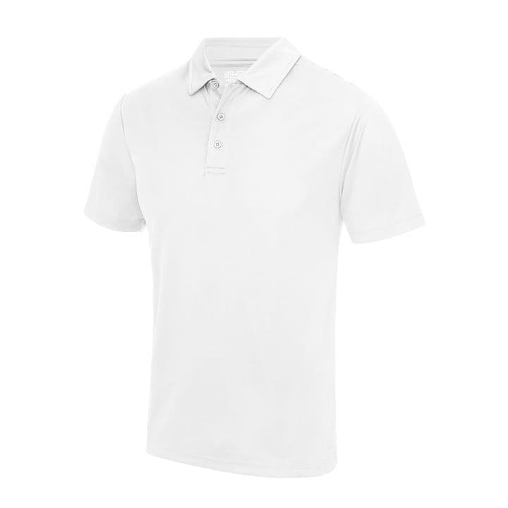 Unisex Polo T-shirt Pamuk-Polyester — Beyaz