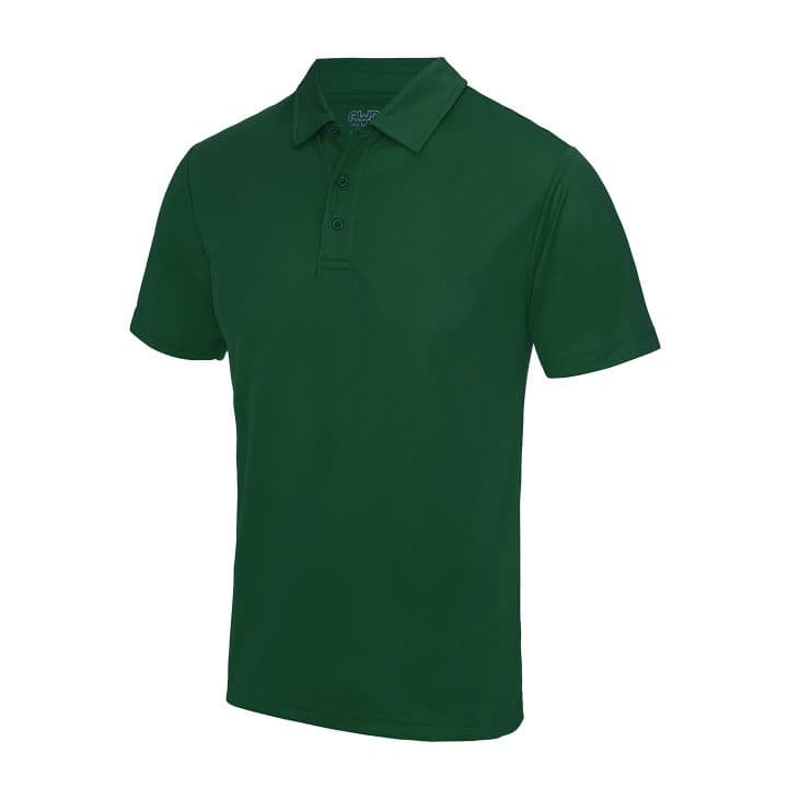 Unisex Polo T-shirt Pamuk-Polyester — Koyu Yeşil