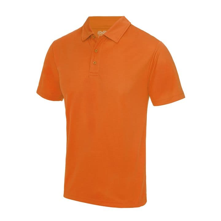 Unisex Polo T-shirt Pamuk-Polyester — Turuncu