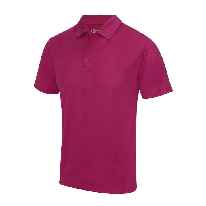 Unisex Polo T-shirt Pamuk-Polyester — Pembe