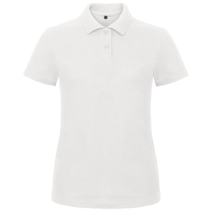 Kadın Polo Slim Fit Pamuklu — Beyaz