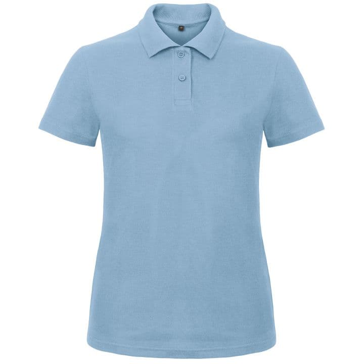 Kadın Polo Slim Fit Pamuklu — Bebe Mavi