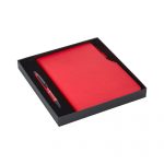 941-K Hediyelik Set - 15X21 Renkli Kenar Not Defteri - Metal Tükenmez Kalem - Görsel 3