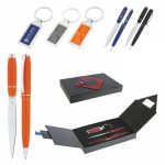 310 Hediyelik Set - Metal Tükenmez Kalem - Metal Anahtarlık - Zarf Açacağı - Görsel 2