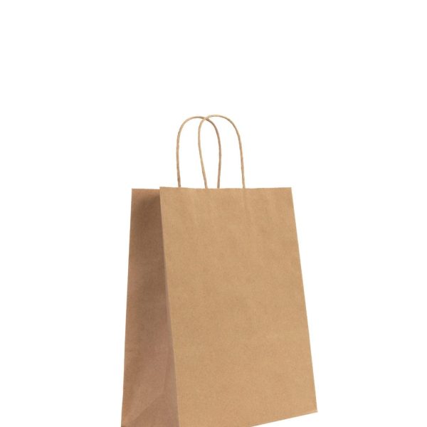 Kraft Kağıt Çanta Burgu Saplı - 19x8x24 cm