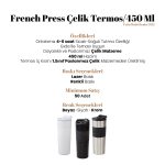 French Press Çelik Termos / 450 Ml - 5312 - Görsel 7