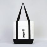 Trend Kanvas Çanta 40x35x12cm - Siyah Renkli Kulp (Özelleştirilebilir) - Görsel 7