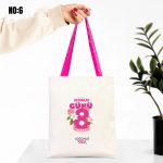 Kanvas Çanta Renkli Kulp - İç Cepli - Kadınlar Günü - Görsel 6