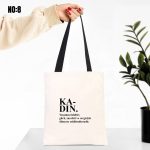 Kanvas Çanta Renkli Kulp - İç Cepli - Kadınlar Günü - Görsel 8