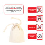 Yılbaşı Temalı Penguen Baskılı Bez Kese - 15,5x20 cm Tek Tutma Kısa Kulp (Özelleştirilebilir) - Görsel 9