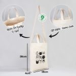 İç Cepli Cırtlı Alt Körüklü Kanvas Çanta (Özelleştirilebilir) - Görsel 2