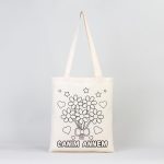 Anneler Günü Boyama Set 1- 25 Adet AYICIK ÇİÇEK Boyanabilir Çanta / 2 Adet Carioca Kumaş Kalem - Görsel 7