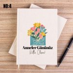 Kanvas Defter 14x20 cm Anneler Gününe Özel - Görsel 4