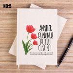 Kanvas Defter 14x20 cm Anneler Gününe Özel - Görsel 5