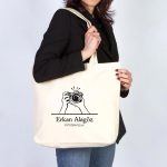 Baskılı Kanvas Büyük Plaj Çantası - (Özelleştirilebilir) - Görsel 9