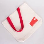 Kanvas Plaj Çantası Kırmızı Kulp 48x41x10 cm ( Özelleştirilebilir) - Görsel 8