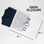 Ultrasonik Tela Kese - Beyaz - 42x32 cm - Ayakkabı Ve Çamaşır Torbası - 500 Adet, Tek Renk Logo Baskılı - Görsel 3