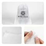 Ultrasonik Tela Kese - Beyaz - 42x32 cm - Ayakkabı Ve Çamaşır Torbası - 500 Adet, Tek Renk Logo Baskılı - Görsel 11