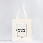 Tam Körüklü Kanvas Çanta - 35x40x10 cm - Örgü Kulp (Özelleştirilebilir) - Görsel 2