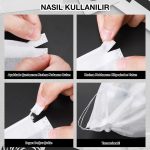 Seyahat Ayakkabı Torbası, Bavul İçi Organizer, Ultrasonik İpli Tela Kese, Beyaz - 32x38cm - Görsel 3