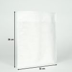 Seyahat Ayakkabı Torbası, Bavul İçi Organizer, Ultrasonik İpli Tela Kese, Beyaz - 32x38cm - Görsel 9