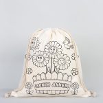 Canım Anneme Büzgülü Çanta Boyama Seti - 25 Adet Boyanabilir Büzgülü Çanta / 4 Adet Keçeli Kalem 12'li - Görsel 3