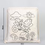 Canım Anneme Büzgülü Çanta Boyama Seti - 25 Adet Boyanabilir Büzgülü Çanta / 4 Adet Keçeli Kalem 12'li - Görsel 5