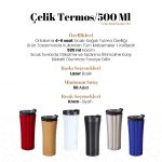 Çelik Termos / 500 Ml - 5336 - Görsel 10