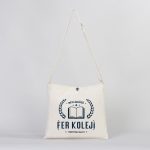 Kanvas Heybe 35x30 cm (Özelleştirilebilir) - Çıt Çıtlı - Görsel 5