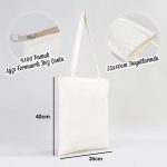 Fermuarlı Ham Bez Çanta 35x40cm - Görsel 2