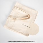 LUX Kanvas Çanta Ham Kulp, Fermuarlı- 40x35x10cm (Özelleştirilebilir) - Görsel 8