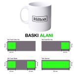 Kupa Bardak Baskı - Firmalara Özel Logo Baskılı Toptan Porselen Kupa Bardak - Beyaz - Görsel 4