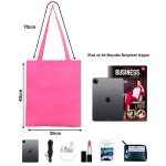 Gabardin Bez Çanta Fuşya - 35x40 cm - Görsel 7