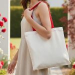 Gabardin Bez Çanta Kırmızı Kulp 40x35cm