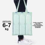 Gabardin Çanta Mint Yeşili - 35x40 cm - Görsel 6