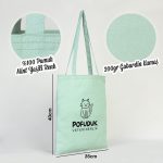 Gabardin Bez Çanta Mint Yeşili 35x40 cm (Özelleştirilebilir) - Görsel 3