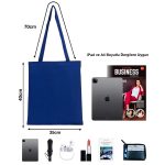 Gabardin Bez Çanta Mavi 35x40 cm - Görsel 7