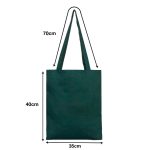 Gabardin Bez Çanta Yeşil 35x40 cm - Görsel 4