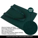 Gabardin Bez Çanta Yeşil 35x40 cm (Özelleştirilebilir) - Görsel 8