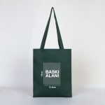 Gabardin Bez Çanta Yeşil 35x40 cm (Özelleştirilebilir) - Görsel 3