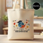 Karne Günü Hediyesi Gabardin Bez Çanta – 35x40 cm – (Özelleştirilebilir)