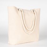 Kanvas Plaj Çantası - Halat Kulplu - Görsel 7