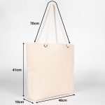 Kanvas Plaj Çantası - Halat Kulplu - Görsel 3