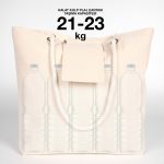 Kanvas Plaj Çantası - Halat Kulplu - Görsel 6