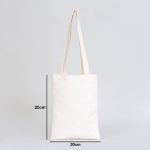 Kitap Çantası - Ham Bez Çanta 20x25 cm - Görsel 3